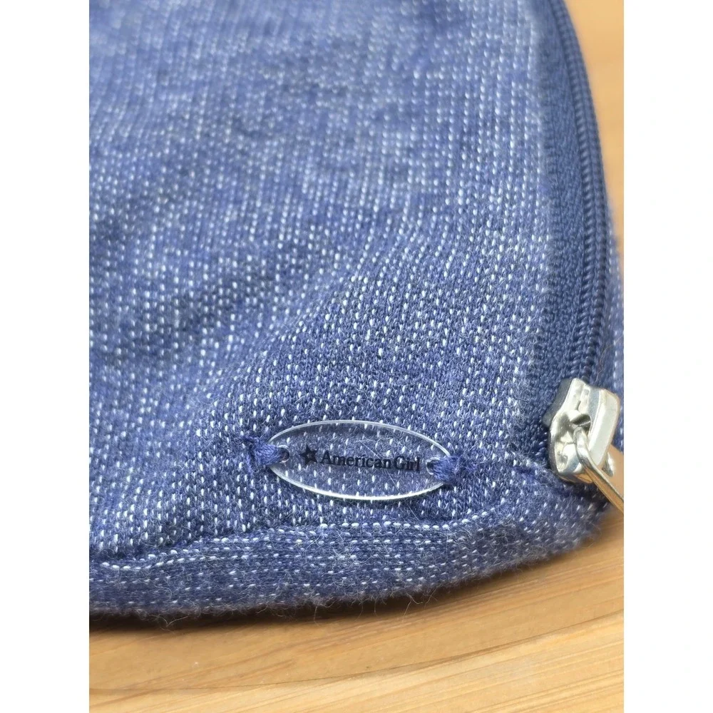 American Girl Denim Colored Doll  Backpack‎ / Shoulder Bag Doll Accessory